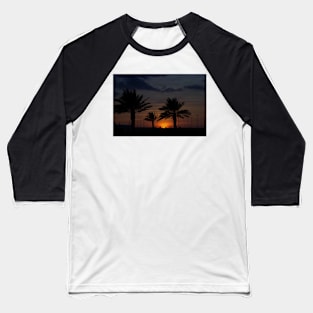 palm trees at sunset Baseball T-Shirt